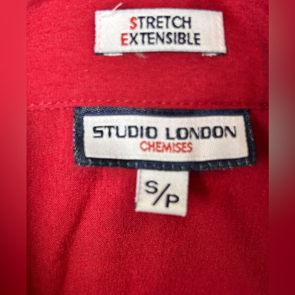 Studio London woman’s red button down 3/4 sleeve top size small - Picture 7 of 7